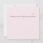 Wish Heaven hatte Besuchszeiten Kinderverlust Beil Karte (Rückseite)