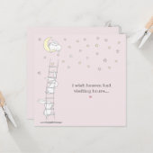 Wish Heaven hatte Besuchszeiten Kinderverlust Beil Karte (Vorderseite/Rückseite Beispiel)