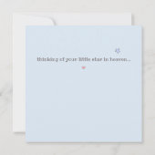 Wish Heaven hatte Besuchszeiten Kinderverlust Beil Karte (Rückseite)