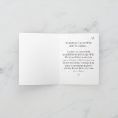 Wish Heaven hatte Besuchszeiten Kinderverlust Beil Karte (Innenseite)