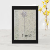 Wish Karte (Gelbe Blume)