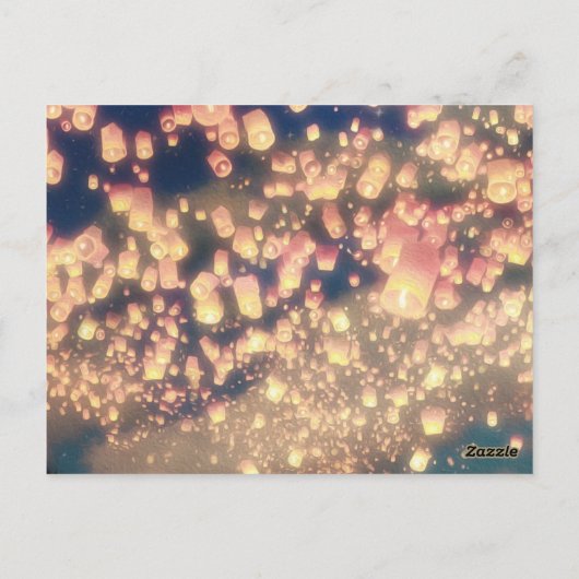 Wish Lanterns Dream Forest - Tischnummer Card (Rückseite)