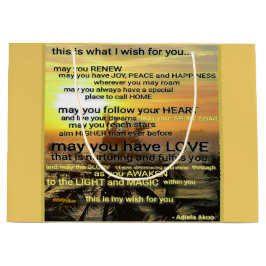 Wish Large Gift Bag by Adiela Akoo Große Geschenktüte