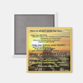 WISH Magnet von Poet Adiela Akoo (Vorderseite/Rückseite)