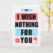 Wish Nothing for you but the Best Funny Good Luck  Karte (Gelbe Blume)