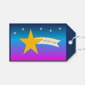 "Wish on a star" Geschenkanhänger (Vorderseite (Horizontal))