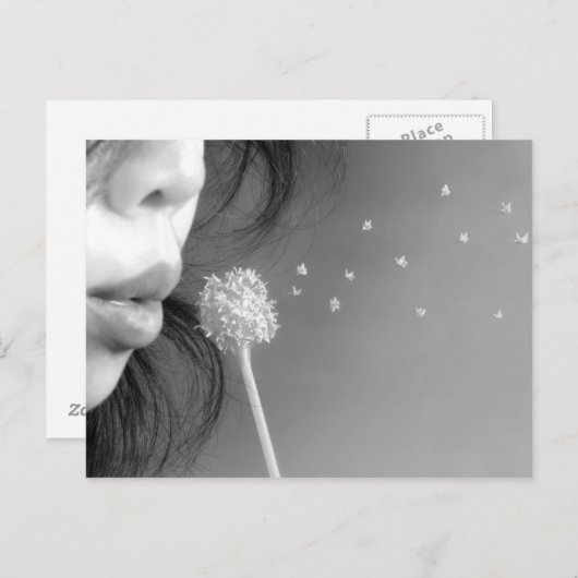 Wish Postkarte (Vorne/Hinten)