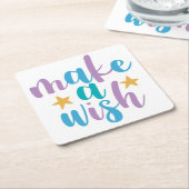 Wish Rechteckiger Pappuntersetzer (angewinkelt)