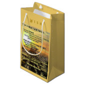 Wish Small Gift Bag by Adiela Akoo Kleine Geschenktüte (Vorderseite Schrägansicht)