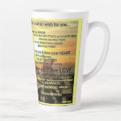 WISH Tasse von Poet Adiela Akoo - Große Latte (Rechts)