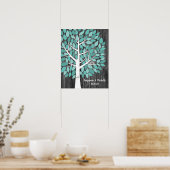 Wish Tree - 100 Leaf Guest Book Alternative Poster (Küche)