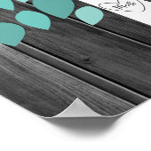 Wish Tree - 100 Leaf Guest Book Alternative Poster (Ecke)