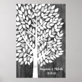 Wish Tree - 150 Leaf Guest Book Alternative Poster (Vorne)