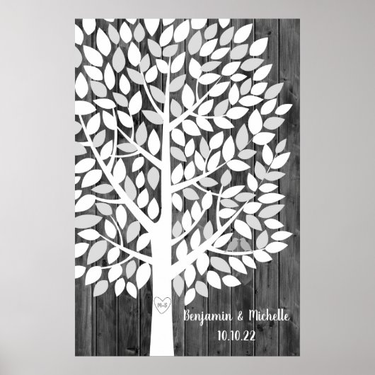 Wish Tree - 150 Leaf Guest Book Alternative Poster (Vorne)