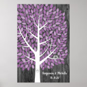 Wish Tree - 225 Leaf Guest Book Alternative Poster (Vorne)