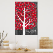 Wish Tree - 250 Leaf Guest Book Alternative Poster (Küche)