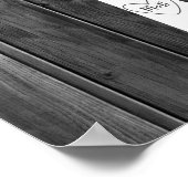 Wish Tree - 25 Leaf Guest Book Alternative Poster (Ecke)