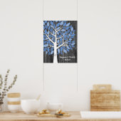 Wish Tree - 75 Leaf Guest Book Alternative Poster (Küche)