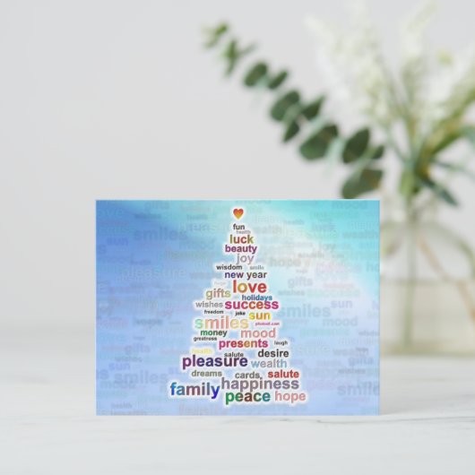 Wish Tree Postkarte (Stehend Vorderseite)