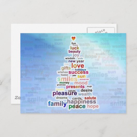Wish Tree Postkarte (Vorne/Hinten)