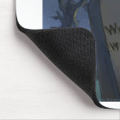 Wish U war hier Funny Halloween Headstone Geschenk Mousepad (Ecke)