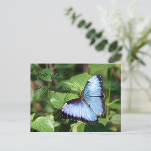 Wish you the best day ever! postkarte (Stehend Vorderseite)