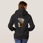 Wish You Were Beer - Funny Beer Lover Pun Hoodie (Schwarz voll)