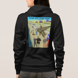Wish You Were Here 3 Reißverschluss Hoodie