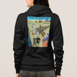 Wish You Were Here 3 Reißverschluss Hoodie