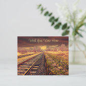 "Wish you were here" Bahntrassen Postkarte (Stehend Vorderseite)