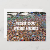 Wish you were here funny postkarte (Vorne/Hinten)