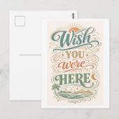 "Wish You Were Here" Postkarte (Vorne/Hinten)