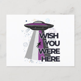 "Wish You Were here" UFO Postcard Postkarte