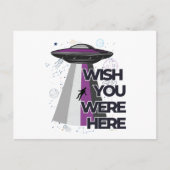 "Wish You Were here" UFO Postcard Postkarte (Vorderseite)