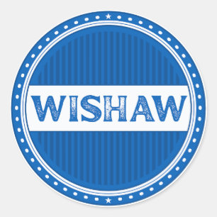 Wishaw City Pride Emblem – Schottische Identität Runder Aufkleber