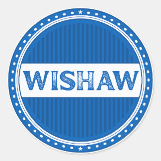 Wishaw City Pride Emblem – Schottische Identität Runder Aufkleber