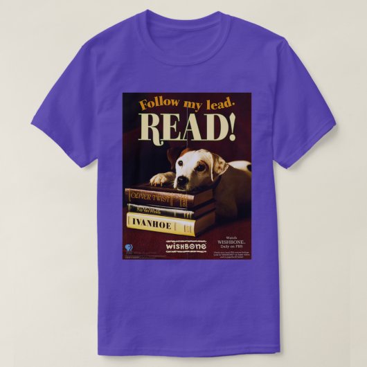 Wishbone dog READ T-Shirt (Design vorne)