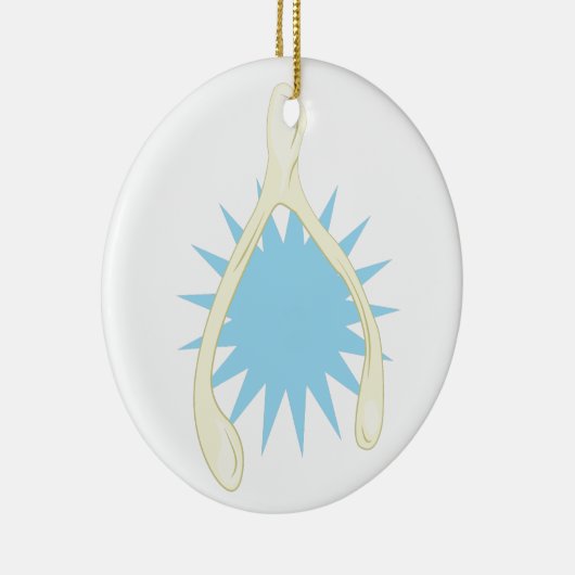 Wishbone Keramik Ornament (Rechts)