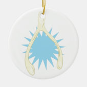 Wishbone Keramik Ornament (Vorne)