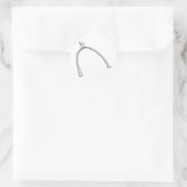 Wishbone Runder Aufkleber (Tasche)