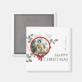 Wishes Christmas Card Magnet (Vorderseite/Rückseite)