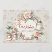 Wishes for Baby Card Invitation Insert  (Vorderseite)