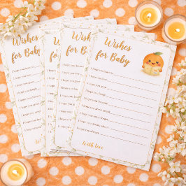 Wishes For Baby - Cutie Baby Shower Activity Game Briefpapier
