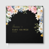 Wishes for Baby! Wildflower, Baby Shower Gästebuch (Vorderseite)