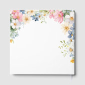 Wishes for Baby! Wildflower, Baby Shower Gästebuch (Rückseite)