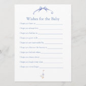 wishes for the baby blue hinweiskarte (Vorderseite)