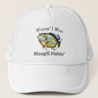 Wishin I war Sonnenfisch Fishin Truckerkappe