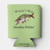 Wishin I was Muskie Fishin Dosenkühler (Rückseite)