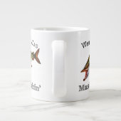 Wishin I was Muskie Fishin Jumbo-Tasse (Rückseite)