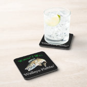 Wishin Ich war Walleye Fishin Getränkeuntersetzer (Rechte Seite)